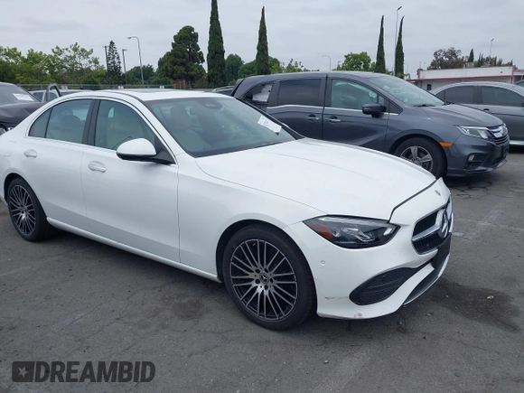 2023 Mercedes-Benz C 300 with VIN W1KAF4GB7PR092981, listed as a IAAI auction lot 42373437 with 18,028 mi miles and . Bid and sale history available at DreamBid. Image 1.