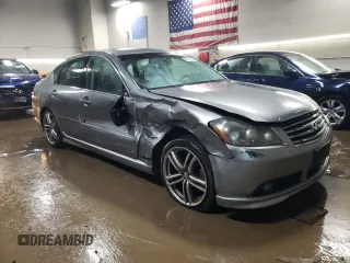 2007 Infiniti M45 Sdn with VIN JNKBY01E17M403773, listed as a Copart auction lot 80708364 with 144,233 mi miles and Salvage Title. Bid and sale history available at carsss.com. Image 4.