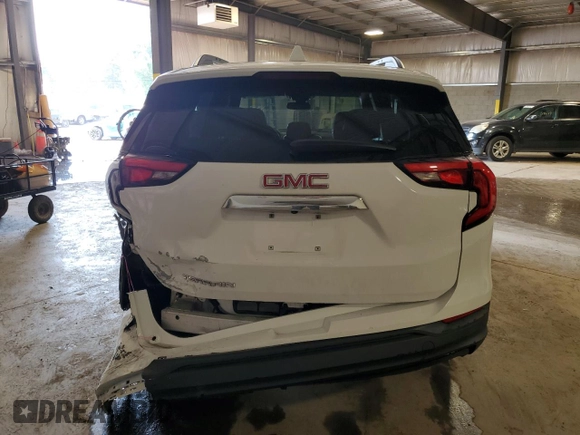 2020 GMC Terrain SLE with VIN 3GKALMEV9LL179996, listed as a Copart auction lot 59338565 with 50,990 mi miles and Salvage title. Bid and sale history available at DreamBid. Image 6.