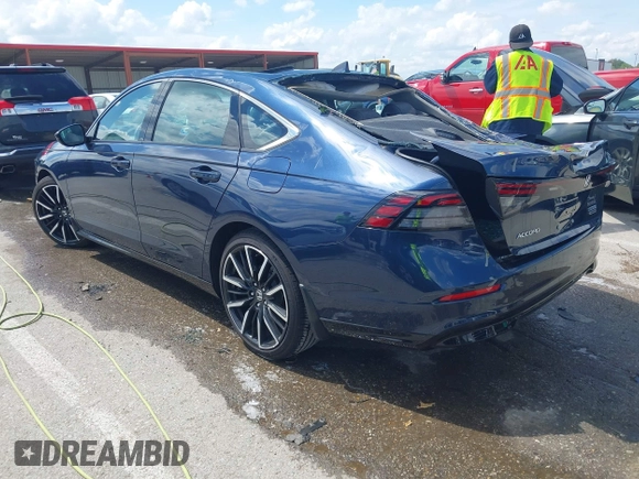 2023 Honda Accord Touring with VIN 1HGCY2F81PA048434, listed as a IAAI auction lot 42306343 with 14,878 mi miles and . Bid and sale history available at DreamBid. Image 3.