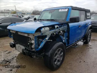 2022 Ford Bronco with VIN 1FMDE5BH0NLA80808, listed as a Copart auction lot 78670483 with 69,025 mi miles. Bid and sale history available at carsss.com. Image 1.