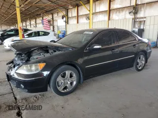 2005 Acura RL z VIN JH4KB16575C011187, wystawiony jako Copart lot #60276655 z przebiegiem 107 378 mil mil oraz Szkoda całkowita • Salvage title. Historia ofert i sprzedaży dostępna na DreamBid. Obrazek 1.