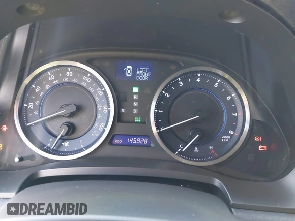 2012 Lexus IS 350 with VIN JTHCE5C22C5002587, listed as a IAAI auction lot 40698147 with 145,928 mi miles and . Bid and sale history available at DreamBid. Image 7.