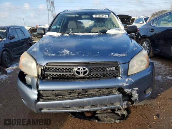 2008 Toyota RAV4 with VIN JTMZK33V286015148, listed as a Copart auction lot 85472344 with 98,547 mi miles and Salvage Title. Bid and sale history available at carsss.com. Image 5.
