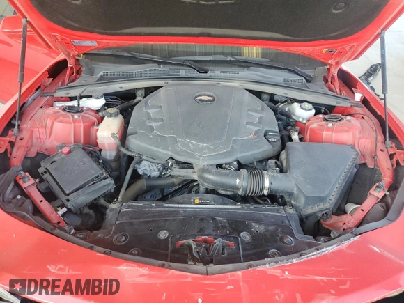 2021 Chevrolet Camaro 1LT with VIN 1G1FB1RS9M0123471, listed as a Copart auction lot 56180435 with 24,703 mi miles and Salvage title. Bid and sale history available at DreamBid. Image 11.