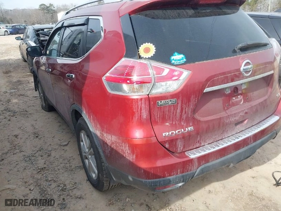 2016 Nissan Rogue SV with VIN KNMAT2MT4GP689652, listed as a IAAI auction lot 41397399 with 144050 miles. Bid and sale history available at carsss.com. Image 3.