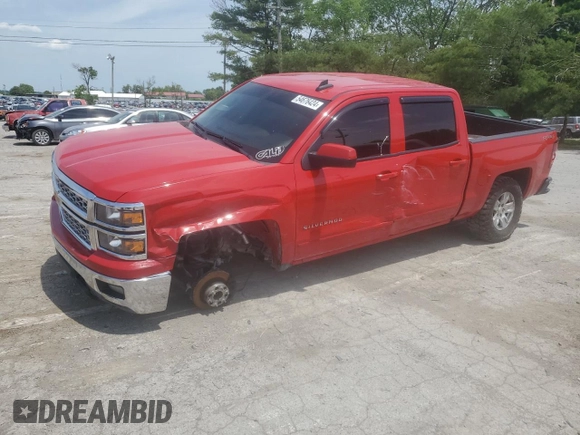 2015 Chevrolet Silverado 1500 LT with VIN 3GCUKREH8FG116887, listed as a Copart auction lot 54676424 with 112,097 mi miles and Salvage Title. Bid and sale history available at DreamBid. Image 1.