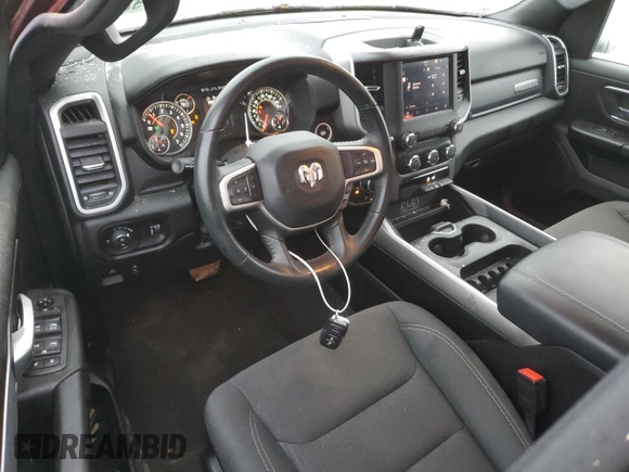2022 Ram 1500 Big Horn with VIN 1C6SRFBT7NN432367, listed as a Copart auction lot 79211144 with 38,915 mi miles and Salvage title. Bid and sale history available at DreamBid. Image 8.