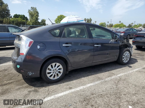2012 Toyota Prius with VIN JTDKN3DP4C3006468, listed as a Copart auction lot 61758325 with 124,796 mi miles and Salvage title. Bid and sale history available at DreamBid. Image 3.