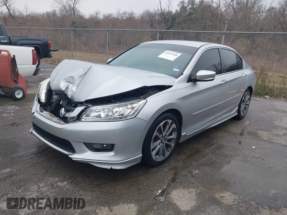 2014 Honda Accord Sport with VIN 1HGCR2F58EA093158, listed as a IAAI auction lot 41597368 with 121,990 mi miles and . Bid and sale history available at DreamBid. Image 17.