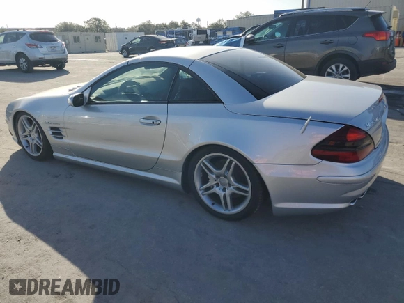 2005 Mercedes-Benz SL 55 AMG with VIN WDBSK74F95F099933, listed as a Copart auction lot 78612044 with Not provided miles and Salvage title. Bid and sale history available at DreamBid. Image 2.