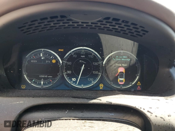 2015 Jaguar XJ with VIN SAJWA2GT8FMV83276, listed as a Copart auction lot 86521754 with 105,010 mi miles and Salvage Title. Bid and sale history available at DreamBid. Image 9.