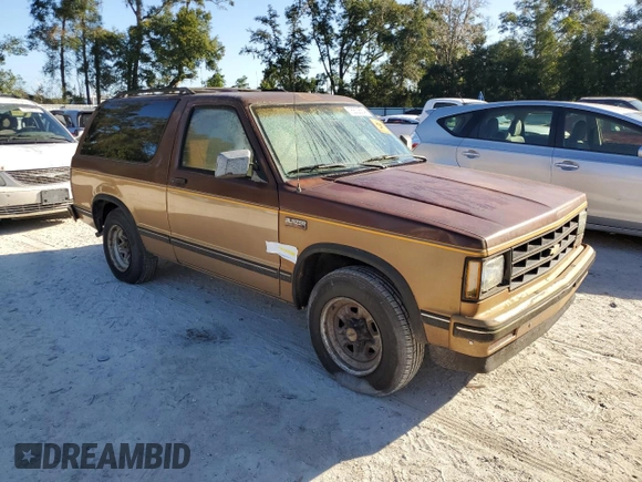 1988 Chevrolet Blazer z VIN 1GNCS18R1J0106286, wystawiony jako Copart lot #76802554 z przebiegiem 190 360 mil mil oraz Szkoda całkowita • Salvage title. Historia ofert i sprzedaży dostępna na DreamBid. Obrazek 4.