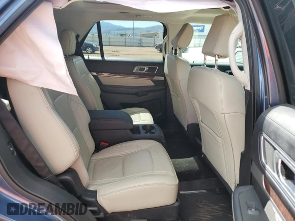 2018 Ford Explorer Platinum with VIN 1FM5K8HT8JGB08741, listed as a Copart auction lot 57678785 with 81,335 mi miles and Salvage title. Bid and sale history available at DreamBid. Image 10.