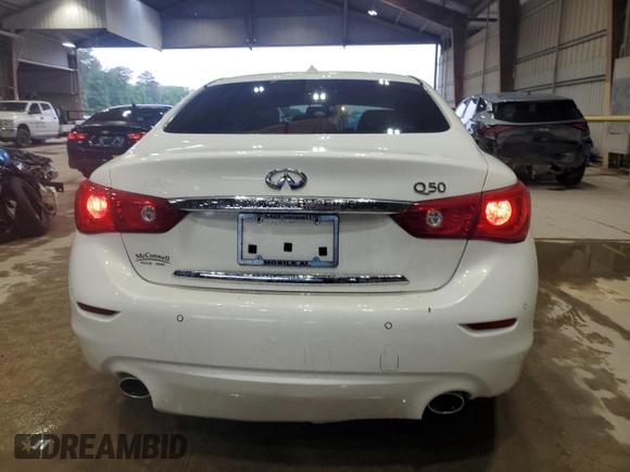 2015 Infiniti Q50 Premium z VIN JN1BV7AP1FM336551, wystawiony jako Copart lot #56077035 z przebiegiem 91 244 mil mil oraz Szkoda całkowita • Salvage title. Historia ofert i sprzedaży dostępna na DreamBid. Obrazek 6.