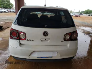 2009 Volkswagen Golf with VIN 9BWEL41J294015204, listed as a Copart auction lot 76338404 with 355,712 mi miles and Salvage title. Bid and sale history available at DreamBid. Image 6.