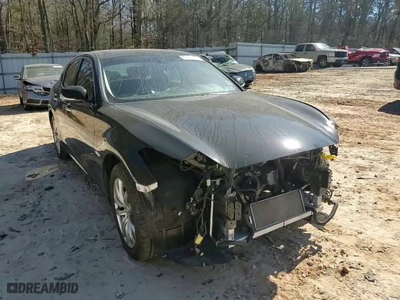 2017 Infiniti Q70 Hybrid with VIN JN1EY1AP3HM790014, listed as a Copart auction lot 46401015 with 52,174 mi miles and Salvage Title. Bid and sale history available at carsss.com. Image 11.