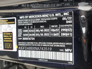 2022 Mercedes-Benz GLE 53 AMG with VIN 4JGFD6BBXNA743519, listed as a Copart auction lot 48021485 with 19,574 mi miles and Salvage title. Bid and sale history available at DreamBid. Image 13.