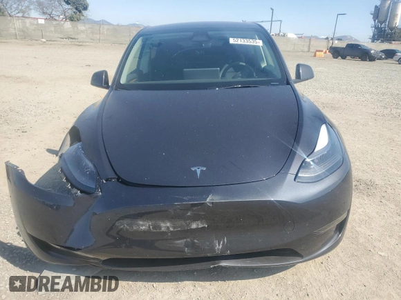 2024 Tesla Model Y с VIN 7SAYGDED2RF100152, выставлен на аукционе Copart как лот 52133535 с пробегом 7 632 миль миль и Списание • Salvage title. История ставок и продаж доступна на DreamBid. Изображение 5.