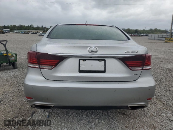 2014 Lexus LS 460 with VIN JTHCL5EFXE5022496, listed as a Copart auction lot 53890885 with 137,226 mi miles and Salvage title. Bid and sale history available at DreamBid. Image 6.
