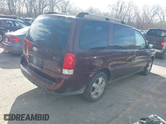 2007 Chevrolet Uplander 3LT z VIN 1GNDV33107D166599, wystawiony jako IAAI lot #41794153 z przebiegiem 179 634 mil mil oraz . Historia ofert i sprzedaży dostępna na DreamBid. Obrazek 4.