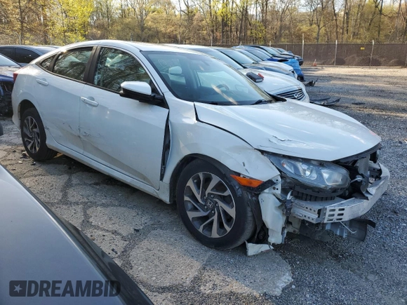 2016 Honda Civic EX with VIN 2HGFC2F72GH515252, listed as a Copart auction lot 50121685 with 139,720 mi miles and Salvage Title. Bid and sale history available at DreamBid. Image 4.