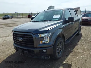 2017 Ford F-150 XL with VIN 1FTEW1EP5HFC13843, listed as a IAAI auction lot 41846415 with 125,277 mi miles. Bid and sale history available at carsss.com. Image 2.
