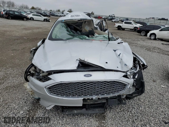 2019 Ford Fusion Titanium with VIN 3FA6P0D96KR254352, listed as a Copart auction lot 80476984 with 0 mi miles and Salvage Title. Bid and sale history available at carsss.com. Image 5.