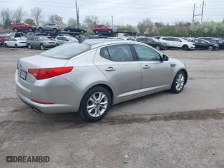 2011 Kia Optima EX with VIN KNAGN4A78B5127441, listed as a IAAI auction lot 41995129 with 57,145 mi miles. Bid and sale history available at carsss.com. Image 4.