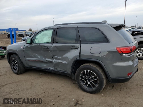 2021 Jeep Grand Cherokee Trailhawk with VIN 1C4RJFLG1MC867623, listed as a Copart auction lot 77439274 with 18,835 mi miles and Clean Title. Bid and sale history available at carsss.com. Image 2.