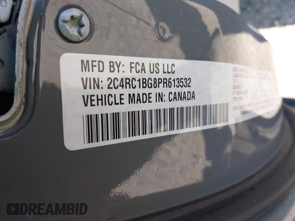 2023 Chrysler Pacifica Touring L с VIN 2C4RC1BG8PR613532, выставлен на аукционе IAAI как лот 41991493 с пробегом 70 670 миль миль и . История ставок и продаж доступна на DreamBid. Изображение 9.