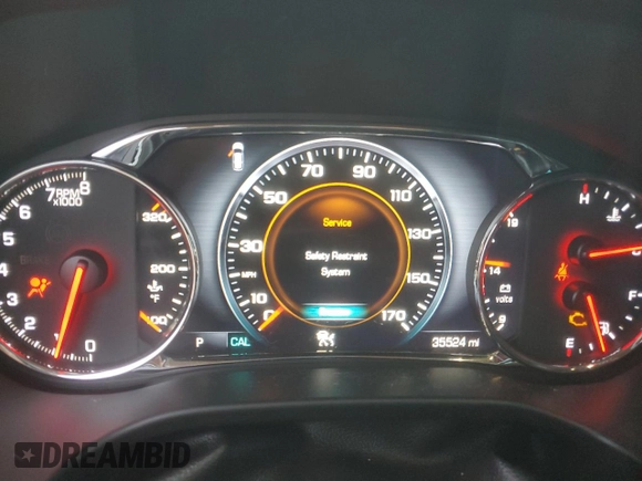 2019 GMC Acadia Denali with VIN 1GKKNPLS3KZ113623, listed as a Copart auction lot 53991825 with 35,524 mi miles and Salvage Title. Bid and sale history available at carsss.com. Image 9.