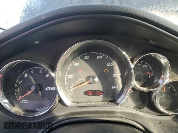 2006 Pontiac G6 GTP with VIN 1G2ZM151964170818, listed as a Copart auction lot 79933174 with 196,112 mi miles and Salvage Title. Bid and sale history available at carsss.com. Image 9.