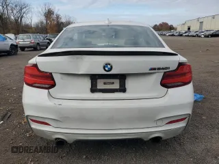 2018 BMW 2 Series M240i with VIN WBA2J5C56JVB28001, listed as a Copart auction lot 77845314 with 0 mi miles and Salvage Title. Bid and sale history available at carsss.com. Image 6.