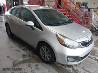2014 Kia Rio EX with VIN KNADN4A35E6396673, listed as a IAAI auction lot 41964655 with 159,644 mi miles. Bid and sale history available at carsss.com. Image 1.