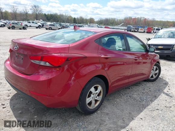 2015 Hyundai Elantra SE with VIN 5NPDH4AE9FH644779, listed as a IAAI auction lot 42048495 with 180,291 mi miles and . Bid and sale history available at DreamBid. Image 4.