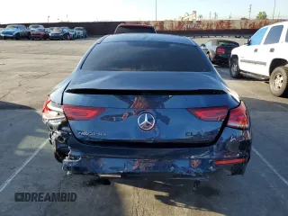2023 Mercedes-Benz CLA 45 AMG with VIN W1K5J5DB8PN414447, listed as a Copart auction lot 49317765 with 13,617 mi miles and Salvage Title. Bid and sale history available at DreamBid. Image 6.
