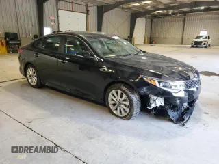 2018 Kia Optima S with VIN 5XXGT4L36JG202795, listed as a Copart auction lot 60000645 with 15,217 mi miles and Salvage title. Bid and sale history available at DreamBid. Image 4.
