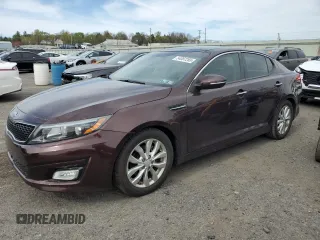 2015 Kia Optima EX with VIN 5XXGN4A7XFG481188, listed as a Copart auction lot 54087265 with 116,341 mi miles and Clean Title. Bid and sale history available at carsss.com. Image 1.
