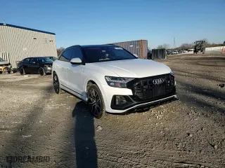 2022 Audi Q8 Premium Plus with VIN WA1EVBF16ND010075, listed as a Copart auction lot 79409044 with 28,594 mi miles and Salvage Title. Bid and sale history available at carsss.com. Image 14.