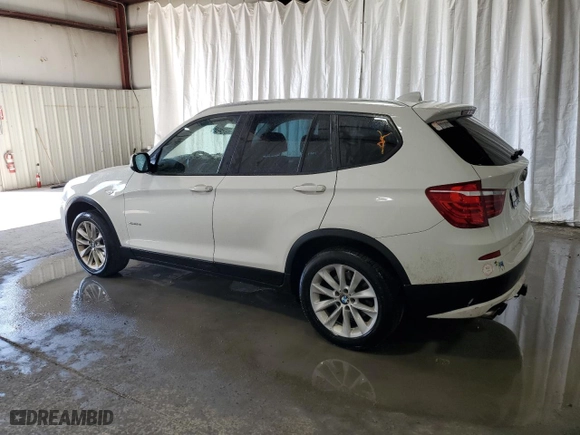 2013 BMW X3 xDrive28i with VIN 5UXWX9C56D0A20066, listed as a Copart auction lot 52137525 with 133,906 mi miles and Salvage Title. Bid and sale history available at carsss.com. Image 2.