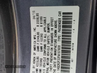 2015 Honda Accord LX with VIN 1HGCR2F32FA157839, listed as a Copart auction lot 54753165 with 96,423 mi miles and Salvage Title. Bid and sale history available at DreamBid. Image 12.