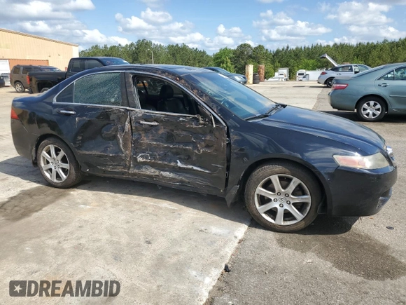 2004 Acura TSX with VIN JH4CL96804C028079, listed as a Copart auction lot 54980475 with 180,083 mi miles and Salvage title. Bid and sale history available at DreamBid. Image 4.