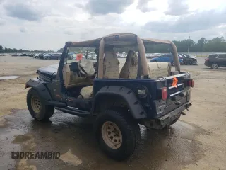 2000 Jeep Wrangler Sport with VIN 1J4FA49S0YP770943, listed as a Copart auction lot 68615524 with 165,377 mi miles and Salvage Title. Bid and sale history available at carsss.com. Image 2.