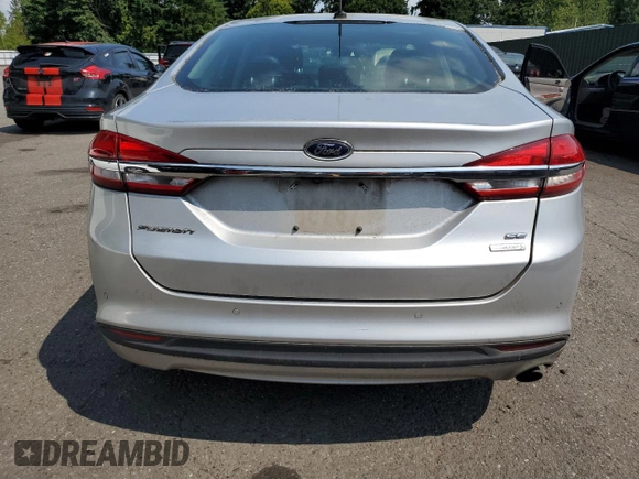 2017 Ford Fusion SE with VIN 3FA6P0HD4HR187841, listed as a Copart auction lot 61766415 with 74,303 mi miles and Salvage title. Bid and sale history available at DreamBid. Image 6.