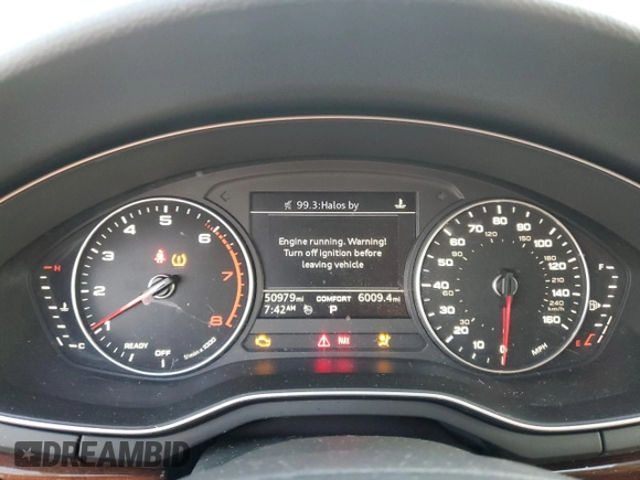 2017 Audi allroad A4 Premium with VIN WA17NAF49HA144081, listed as a Copart auction lot 49381525 with 50,979 mi miles and Salvage Title. Bid and sale history available at DreamBid. Image 9.