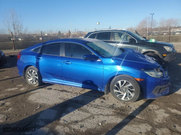 2016 Honda Civic Sedan EX with VIN 2HGFC2F76GH560291, listed as a Copart auction lot 49199315 with 107,685 mi miles and Salvage Title. Bid and sale history available at carsss.com. Image 4.