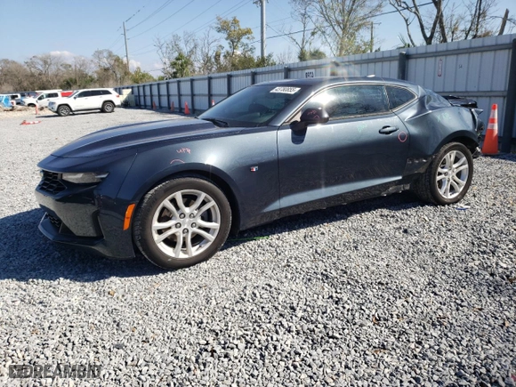 2021 Chevrolet Camaro 1LT with VIN 1G1FB1RX9M0123949, listed as a Copart auction lot 43780855 with 34,882 mi miles and Non Repairable. Bid and sale history available at carsss.com. Image 1.