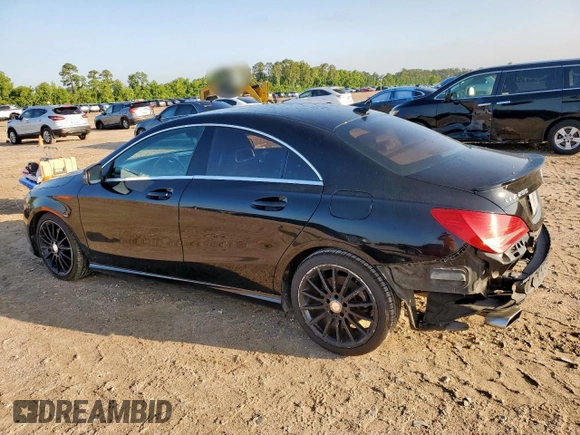 2014 Mercedes-Benz CLA 250 with VIN WDDSJ4EB5EN147700, listed as a Copart auction lot 57957115 with 135,229 mi miles and Salvage title. Bid and sale history available at DreamBid. Image 2.