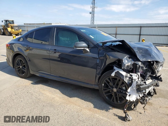 2025 Toyota Camry LE with VIN 4T1DAACK1SU539963, listed as a Copart auction lot 44530225 with 9,035 mi miles and Salvage Title. Bid and sale history available at DreamBid. Image 4.